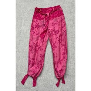 Colcci Pink Floral Pattern Pants Size M NWT #56205